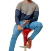 DSC05657 Lycan Men Two Tone long sleeve Activewear T-shirt