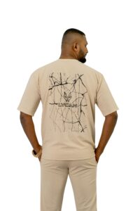 Unisex Popcorn  Back printed T-shirt