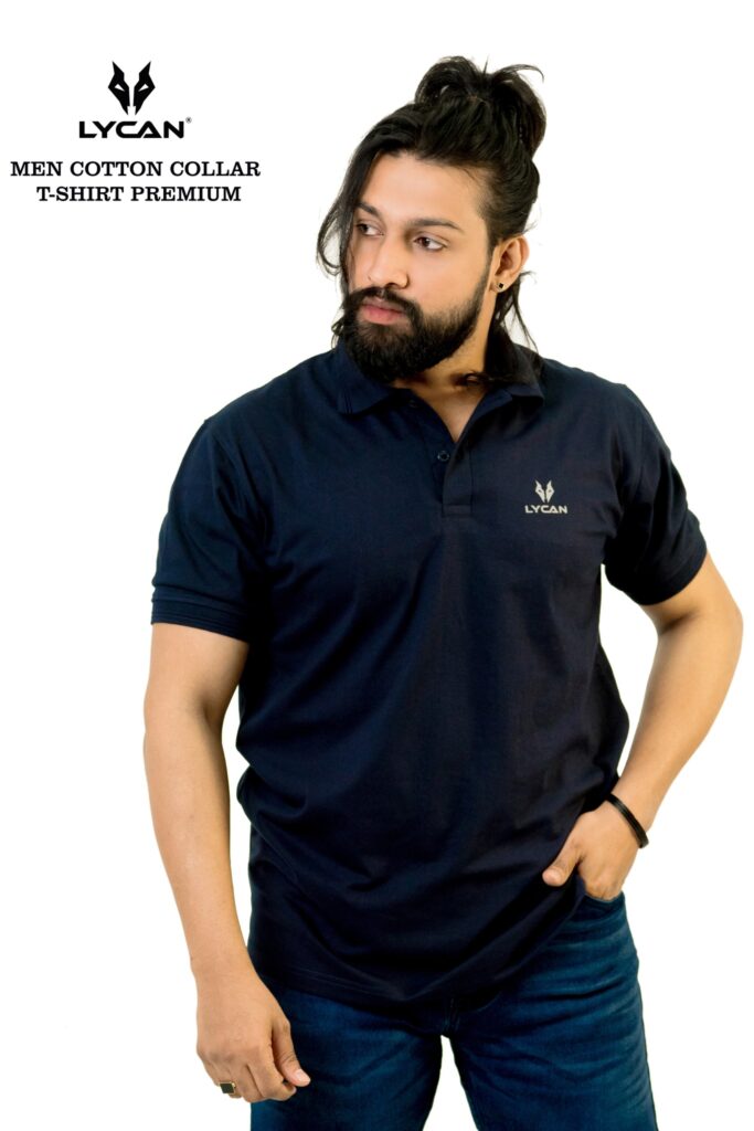 Lycan Men's Cotton Collar T-Shirts