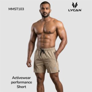 Lycan Men’s performance Activewear Zipper Shorts