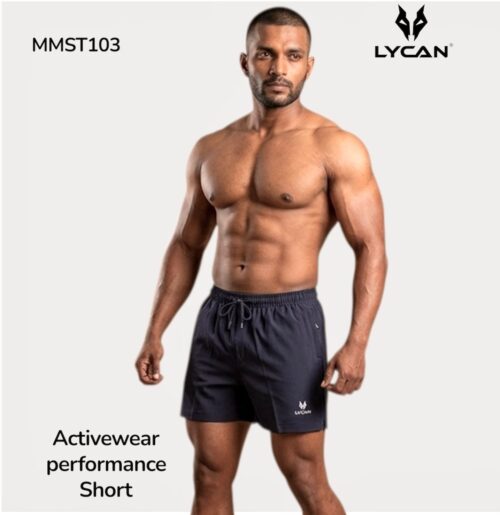 Lycan Men’s performance Activewear Zipper Shorts