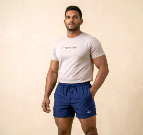 Lycan Men’s performance Activewear Zipper Shorts
