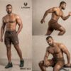 Lycan Men’s performance Activewear Zipper Shorts